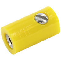 Econ connect HOK25GE Miniatuur rondconnector Koppeling, recht Geel 1 stuk(s) Bulk
