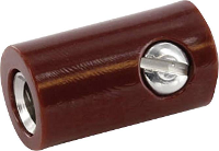 Econ connect HOKBR Laboratoriumbus Koppeling, recht Stift Ø: 2.6 Mm Bruin 1 stuk(s)
