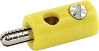 Econ connect HOSGE Laboratoriumstekker Stekker, recht Stift Ø: 2.6 Mm Geel 1 stuk(s)