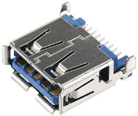 Econ connect U3BU1ASMT2 USB connector Bus, inbouw horizontaal Shell DIP 1 stuk(s)