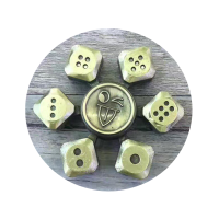 Ecubee Dice Game Hand Spinner Alloy Fidget Spinner Finger Focus Reduce Stress Gadget