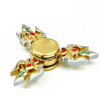 Ecubee Edc Zinc Alloy Fidget Hand Spinner Gadget Tri Spinner Finger Focus Reduce Stress