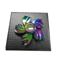 Ecubee Edc Zinc Alloy Fidget Spinner Rainbow Steel Ball Bearing Hand Spinner Gadget