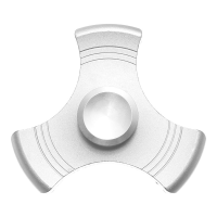 Ecubee Edc Zinc Alloy Fidget Spinner Silver Hand Spinner Gadget Finger Spinner