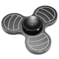 Ecubee Hand Spinner Aluminium Alloy Black Fidget Spinner Finger Focus Reduce Stress Gadget