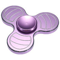 Ecubee Hand Spinner Aluminium Alloy Purple Fidget Spinner Finger Focus Reduce Stress Gadget