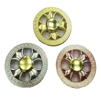 Ecubee Hand Spinner Aluminum Alloy Round Tri Spinner Fidget Finger Focus Reduce Stress Gadget