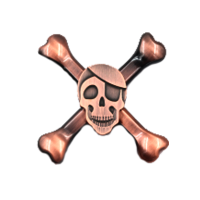Ecubee Hand Spinner Zinc Alloy Skull Head Fidget Spinner Finger Focus Reduce Stress Gadget