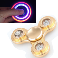 Ecubee Led Edc Aluminum Fidget Spinner Hand Spinner Gadget Tri Spinner Finger Reduce Stress Gadget