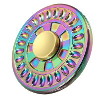 Ecubee Zinc Alloy Fidget Hand Spinner Gadget Round Shaped Finger Focus Reduce Stress Gadget