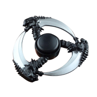 Ecubee Zinc Alloy Hand Spinner Black Finger Spinner Gadgets Focus Reduce Stress Gadget