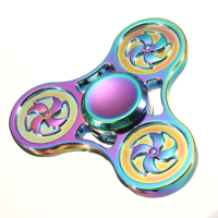 Ecubee Zinc Alloy Hand Spinner Colorful Finger Spinner Gadgets Focus Reduce Stress Gadgets