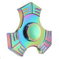 Ecubee Zinc Alloy Hand Spinner Colorful Trigram Finger Spinner Gadgets Focus Reduce Stress Gadget