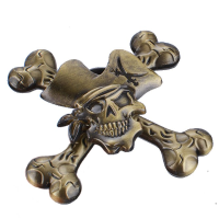 Ecubee Zinc Alloy Hand Spinner Pirate Captain Shape Finger Fidget Spinner Reduce Stress