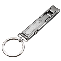 Edc Ultra Thin Foldable Nail Clipper S.Steel Keychain Cuticle Cutter