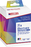 Edding Inktcartridge vervangt Brother LC 1000BKCMY Compatibel Combipack Zwart, Cyaan, Magenta, Geel EDD 714 18 714