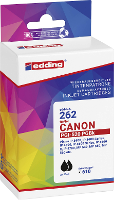 Edding Inktcartridge vervangt Canon 2x PGI 520BK Compatibel 2 pack Zwart EDD 262 18 262 01