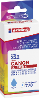 Edding Inktcartridge vervangt Canon CLI 551XL Compatibel Cyaan EDD 322 18 322 01