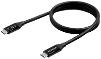 EDIMAX USB kabel USB 4.0, Thunderbolt 3 USB C stekker 0.50 M Zwart UC4 0050TB
