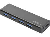 Ednet 85155 4 poorten USB 3.0 Hub Zwart