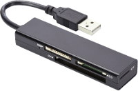 Ednet Externe geheugenkaartlezer USB 2.0 Zwart