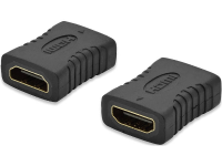 Ednet HDMI Adapter [1x HDMI bus   1x HDMI bus] Zwart Vergulde steekcontacten, Ultra HD HDMI, Audio Return Channel (ARC)