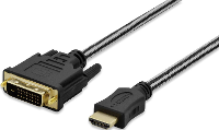 Ednet HDMI / DVI Aansluitkabel [1x HDMI stekker   1x DVI stekker 24+1 polig] 5 m Zwart