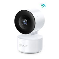 EDUP 1080P HD WiFi PTZ camera met bewegingsdetectie, tweewegs audio, op afstand te bedienen en geschikt voor binnenbewak