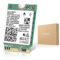 EDUP Intel BE200 WiFi7 Netwerkkaart Tri Band 2.4G/5.8G/6GHz 8774Mbps bluetooth 5.4 M.2 Laptop Wifi Draadloze Kaart