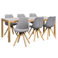 Eethoek Valencia Verdal (6 stuks)   grijs