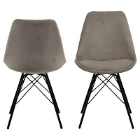 Eetkamerstoel Bonn (2 stuks)   ribstof   beige   Leen Bakker