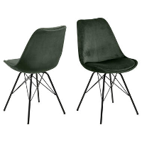 Eetkamerstoel Bonn (2 stuks)   velvet   groen   Leen Bakker