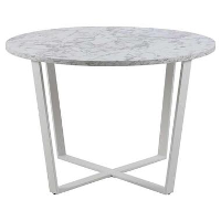 Eetkamertafel Alma   wit   75x110x110 cm