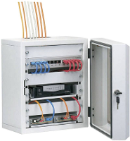 EFB Elektronik 691801 10 inch patchkast 7 HE Lichtgrijs