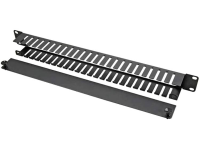 EFB Elektronik 699999TS.1 19 Inch Patchkast kabelvoering 1 HE Zwart