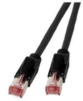 EFB Elektronik K8050.15 RJ45 Netwerk Aansluitkabel CAT 6A S/FTP 15 m Zwart Vergulde steekcontacten