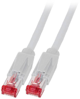 EFB Elektronik K8051.1 RJ45 Netwerk Aansluitkabel CAT 6A S/FTP 1.00 M Grijs Vergulde steekcontacten