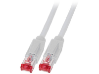 EFB Elektronik K8051.10 RJ45 Netwerk Aansluitkabel CAT 6A S/FTP 10 m Grijs Vergulde steekcontacten