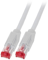 EFB Elektronik K8051.7,5 RJ45 Netwerk Aansluitkabel CAT 6A S/FTP 7.50 M Grijs Vergulde steekcontacten