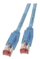 EFB Elektronik K8054.3 RJ45 Netwerk Aansluitkabel CAT 6A S/FTP 3.00 M Blauw Vergulde steekcontacten