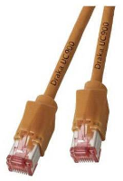 EFB Elektronik K8056.5 RJ45 Netwerk Aansluitkabel CAT 6A S/FTP 5.00 M Oranje Vergulde steekcontacten