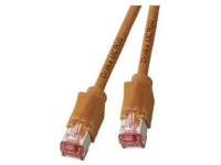 EFB Elektronik K8056.7,5 RJ45 Netwerk Aansluitkabel CAT 6A S/FTP 7.50 M Oranje Vergulde steekcontacten