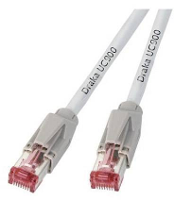 EFB Elektronik K8058.1 RJ45 Netwerk Aansluitkabel CAT 6A S/FTP 1.00 M Wit Vergulde steekcontacten