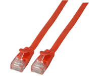 EFB Elektronik K8107RT.5 RJ45 Netwerk Aansluitkabel CAT 6A U/UTP 5.00 M Rood Zeer flexibel, Vlambestendig, Halogeenvrij, Snagless, Vergulde steekcontacten