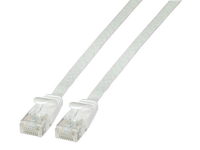 EFB Elektronik K8107WS.1 RJ45 Netwerk Aansluitkabel CAT 6A U/UTP 1.00 M Wit Zeer flexibel, Vlambestendig, Halogeenvrij, Snagless, Vergulde steekcontacten