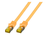 EFB Elektronik MK7001.2Y RJ45 Netwerk Aansluitkabel S/FTP 2 m Geel Vlambestendig, Halogeenvrij, Snagless, Vergulde steekcontacten