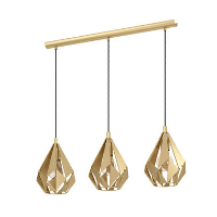 EGLO Carlton Hanglamp   E27   80,5 cm   Goud   Staal   Leen Bakker
