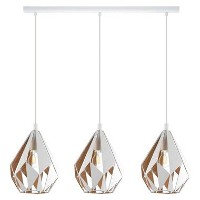 EGLO hanglamp 3 lichts Carlton 1   wit/goud   Leen Bakker