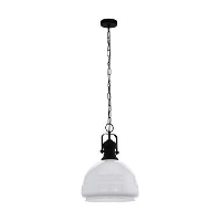 EGLO hanglamp Combwich   zwart/wit   Leen Bakker