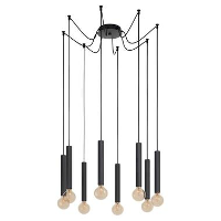 EGLO hanglamp Cortenova spinlamp   zwart   Leen Bakker